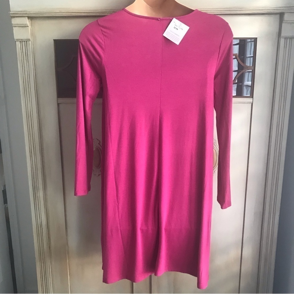 NWT Longsleeve Zenana Swing Dress - Picture 3 of 5